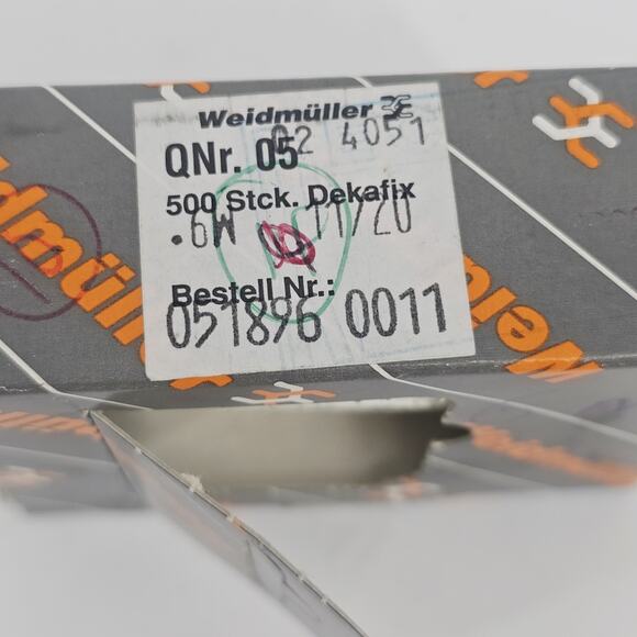 Weidmuller Marker QNr. 05 6 mm - 10 sheets x 11-20 tabs (500 Tabs) NEW - Picture 2 of 4